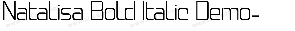 Natalisa Bold Italic Demo字体转换